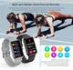 Фітнес Браслет Smart Watch C6 Plus Bluetooth Виклики/Пульсометр/Тонометр/Термометр Чорний - зображення 9