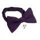 Метелик Bow Tie House баклажан маленький з габардіну 10511S - зображення 2