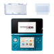 Набор Консоль Nintendo 3DS Модифицированная 32GB Aqua Blue + 10 Встроенных Игр Б/У + Чехол Твердый RMC Trans-Clear + Защитная Пленка - изображение 1
