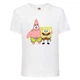 Футболка Спанч Боб 34 (Sponge Bob) белая 128 см - изображение 1