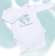 Костюм боді іменний для малюка Блакитні сліди 68 см довгий рукав Heybaby - изображение 3