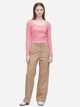 Лонгслив длинный женский Uniqlo 496017570 2XL Розовый (1159785272) - изображение 3