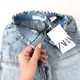 Джинсы ZARA 104 cм голубой артикул Л398 - изображение 3