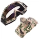 Мотоочки с маской пол-лица маска тактическая SP-Sport 307 Camouflage Pixel - изображение 2