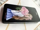 Чохол-книжка з малюнком на iPhone 7 Plus/8 Plus :: Чорний :: Дівчина з півоніями (принт 11) - зображення 3