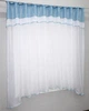 Кухонная гардина VR-Textil № 036к арка белый с голубым 270х170 см (52-0122) - изображение 1