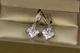 Серьги Xuping Jewelry подвески ромбики 3 см серебристые - изображение 3
