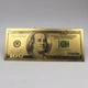 Позолоченная сувенирная банкнота 100 Долларов США — памятный подарок, коллекционный сувенир - изображение 1