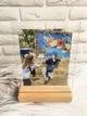 Стильная рамка с фото / рисунком / логотипом / любимой цитатой на деревянной основе - изображение 1