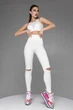Лосины Totalfit CREATION LG91-C белые M - изображение 2