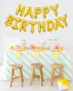 Фольгированные воздушные шары-надпись Happy Birthday золотые буквы 40 см (B372023) - изображение 3