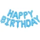 Фольгированные воздушные шары-надпись Happy Birthday голубые буквы 40 см (B362023) - изображение 2
