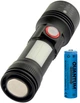 Ручной фонарь Quantum QM-FL1031 Adept 10 Вт LED Zoom +COB с USB + Li-ion 18650 2600 мА/ч (0746020703278) - изображение 3
