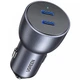 Автомобільний зарядний пристрій UGREEN 70594 CD213 2xUSB 40W 3А USB-C QC 3.0 сірий - зображення 1
