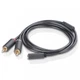 Кабель UGREEN 10588 AV102 AUX 3.5мм TRS-RCAx2 M/M 1м серый - изображение 4