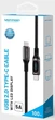 Kabel Vention Zinc Alloy USB 3.1 Type-C M-M 1.2 m 100 W z wyświetlaczem Czarny (TAYBAV) - obraz 3