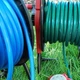 Котушка для шланга Intertool до 45 м шланга 1/2" без коліс сталь + ABS пластик вага 1.64 кг чорна з червоним (000043014) - зображення 6