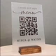 Табличка ACRY с QR-кодом на деревянной подставке А5 150х210 мм Полупрозрачный (27008-01) - изображение 5