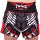 Шорты для тайского бокса и кикбоксинга TWINS TBS-DEMON DEMON S серый-красный - изображение 2