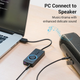 Звуковая карта Vention CDRBB USB 3x3.5 мм jack volume control Black - изображение 8