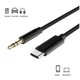 Аудио-кабель AUX Type-C to Mini-Jack 3.5 mm 1М Переходник Аукс Black - изображение 2