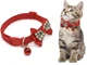 Ошейник для собак и котов с бантиком и колокольчиком (19-32 cm) Red (красный) - изображение 1
