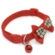 Ошейник для собак и котов с бантиком и колокольчиком (19-32 cm) Red (красный) - изображение 2