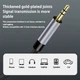 Аудіо-перехідник AUX Type-C to Mini-Jack 3.5mm 0.5М Кабель Аукс Black-Grey (50см) - зображення 2