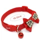 Ошейник для собак и котов с бантиком и колокольчиком (19-32 cm) Red (красный) - изображение 5
