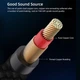 Аудіо-кабель AUX Type-C to Mini-Jack 3.5mm 1М Перехідник Аукс Black-Grey (100см) - зображення 4
