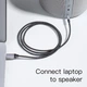 Аудіо-кабель AUX Type-C to Mini-Jack 3.5mm 1М Перехідник Аукс Black-Grey (100см) - зображення 6