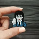 Значок, брошь-значок, пин из металла на одежду, металлический значок "Семейка Аддамс. Уэнздей. Wednesday" (Знач0554) - изображение 1