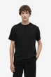 Футболка H&M Regular Fit S чорний 0685816002 - изображение 2