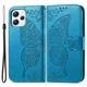 Чехол-книжка с рисунком UniCase Butterfly Pattern для Xiaomi Redmi 12 - Blue - изображение 1