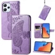 Чехол-книжка с рисунком UniCase Butterfly Pattern для Xiaomi Redmi 12 - Light Purple - изображение 4