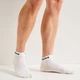 Набор мужских носков коротких хлопковых Adidas T Lin Ankle HT3451 40-42 3 пары White (4066746427866) - изображение 4