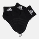 Набор мужских носков коротких хлопковых Adidas T Spw Ank IC1282 40-42 3 пары Black (4066746275283) - изображение 1