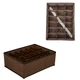 Коробка-органайзер Stenson для білизни 32 х 24 х 12 см Коричневий (TD00562 brown) - зображення 2