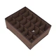 Коробка-органайзер Stenson для білизни 32 х 24 х 12 см Коричневий (TD00562 brown) - зображення 4