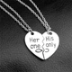 Парные кулоны his only her only для двоих - изображение 5
