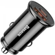 Автомобильное зарядное устройство Baseus Circular Plastic QC 4.0+PD3.0 30W USB + Type-C 5A Черный (CCYS-D01) - изображение 1