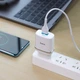 Сітчастий зарядний пристрій HOCO C12Q Smart QC3.0 charger set(Type-C) White - зображення 3