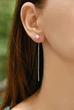 Срібні сережки-протяжки з перлами (АРТ. №682) Dadiverin Jewelry - изображение 1