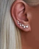 Сережки клаймбери зі срібла з фіанітами (АРТ. №684) Dadiverin Jewelry - изображение 1