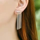 Сережки клаймбери з ланцюжками зі срібла 925 (АРТ. №604) Dadiverin Jewelry - изображение 1