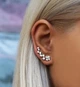 Срібні сережки клаймбери з фіанітами (АРТ. №623) Dadiverin Jewelry - изображение 1