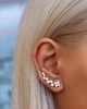 Срібні сережки клаймбери з фіанітами (АРТ. №623) Dadiverin Jewelry - изображение 3