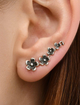 Сережки зі срібла 925 у формі квітів (АРТ. №6026c) Dadiverin Jewelry - изображение 1