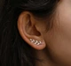 Срібні сережки у вигляді гілочки (АРТ. №6028) Dadiverin Jewelry - изображение 2