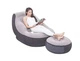 Надувное кресло Черный с пуфиком Air Sofa насос в комплекте (IS33) - изображение 3